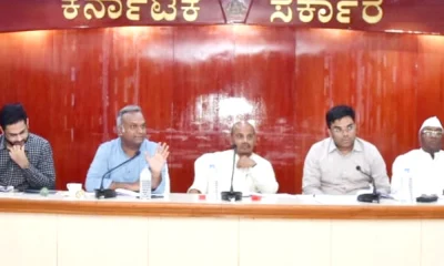 meeting with officials led by Ministers Priyank Kharge Dr Sharan Prakash Patil
