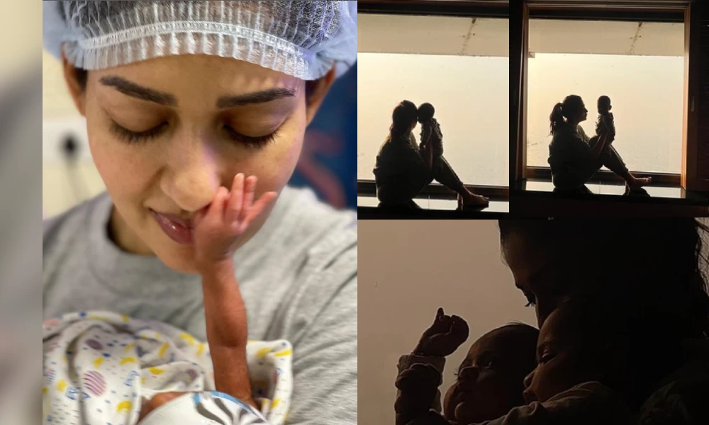 Actress Nayanthara throwback pics of hospital after sons' birth