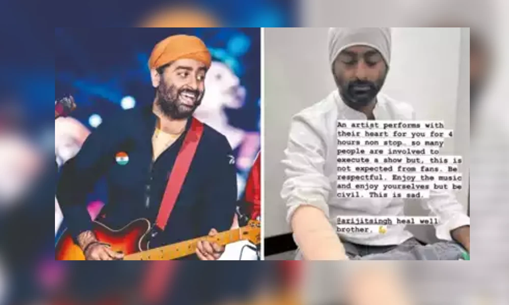 Arijit Singh says 'my hands are shaking' after fan pulls