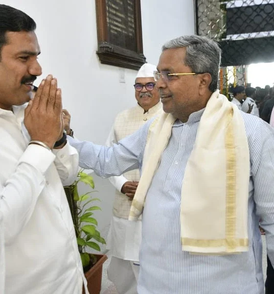 BY Vijayendra meet CM Siddaramaiah