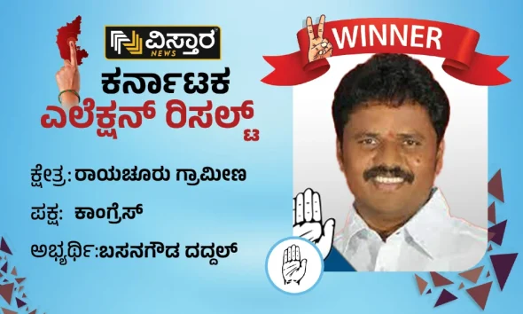 basanagouda daddal won the raichur rural constituency