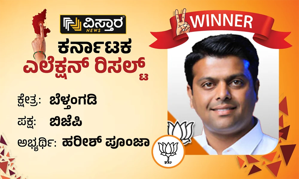 Beltangadi Election results winner Harish poonja