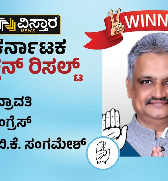 Bhadravati Election results winner BK Sangameshwar