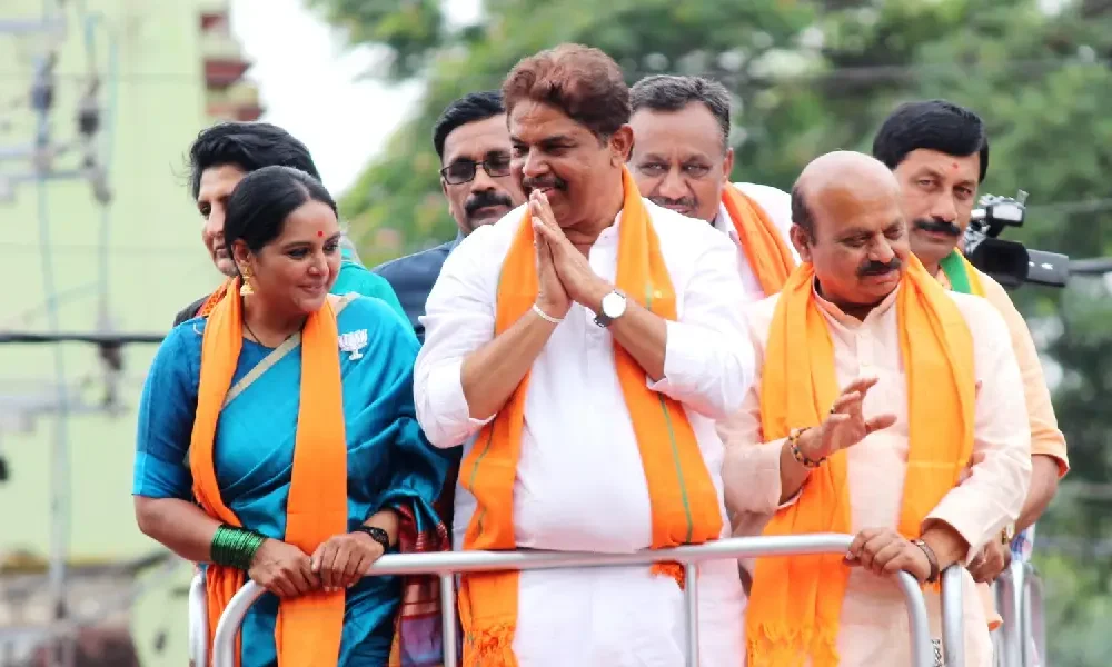 CM Bommai Road Show at kanakapura