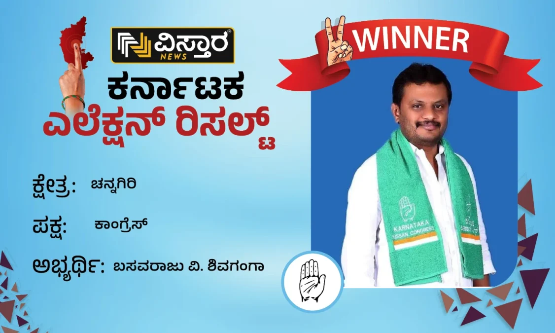 channagiri constiituency results winner basavaraju