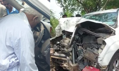 congress leader died in road accident near ilkal of Bagalkot