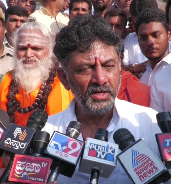 DK Shivakumar visits Nonavinakere