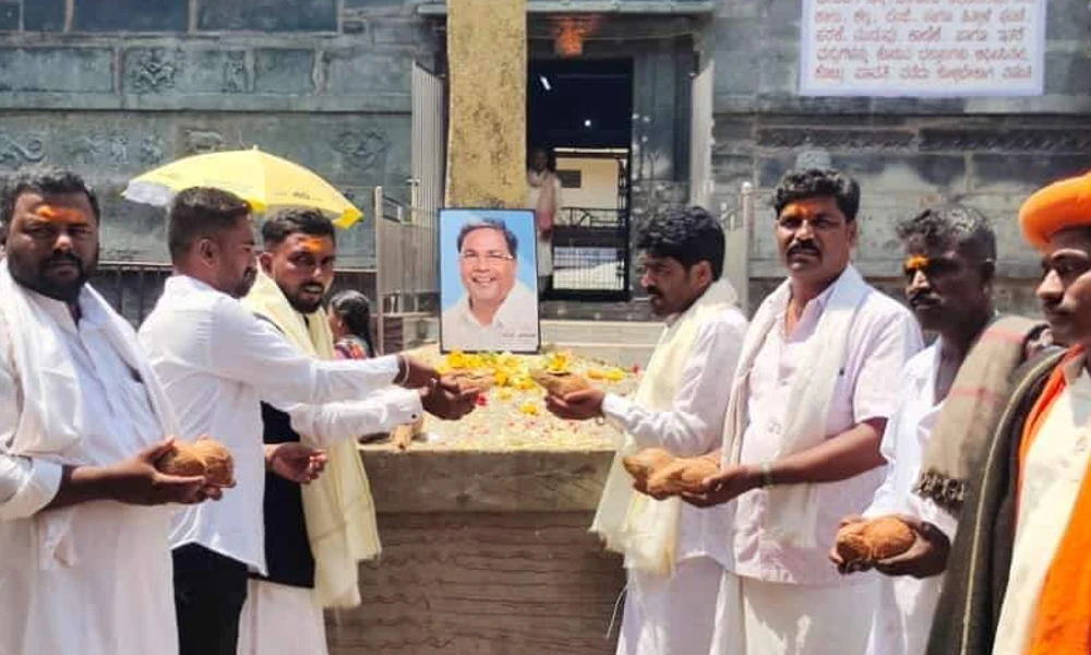 Special pujas offered at Devaragudda temple in Ranebennur