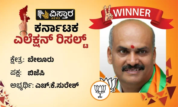 Belur Election Results H K Suresh wins