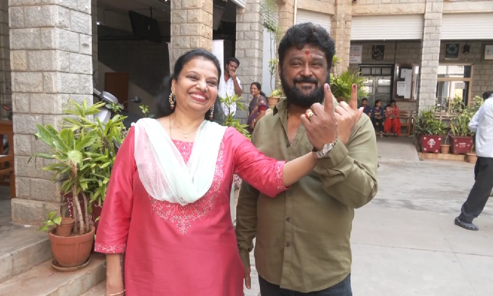 Actor jagadish and family voting