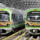 Namma Metro trains in Bangalore