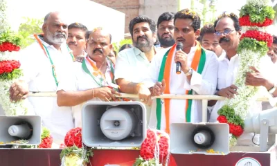 Karnataka election 2023 Congress candidate Nara Bharat Reddy is campaigning in various places of Ballari city