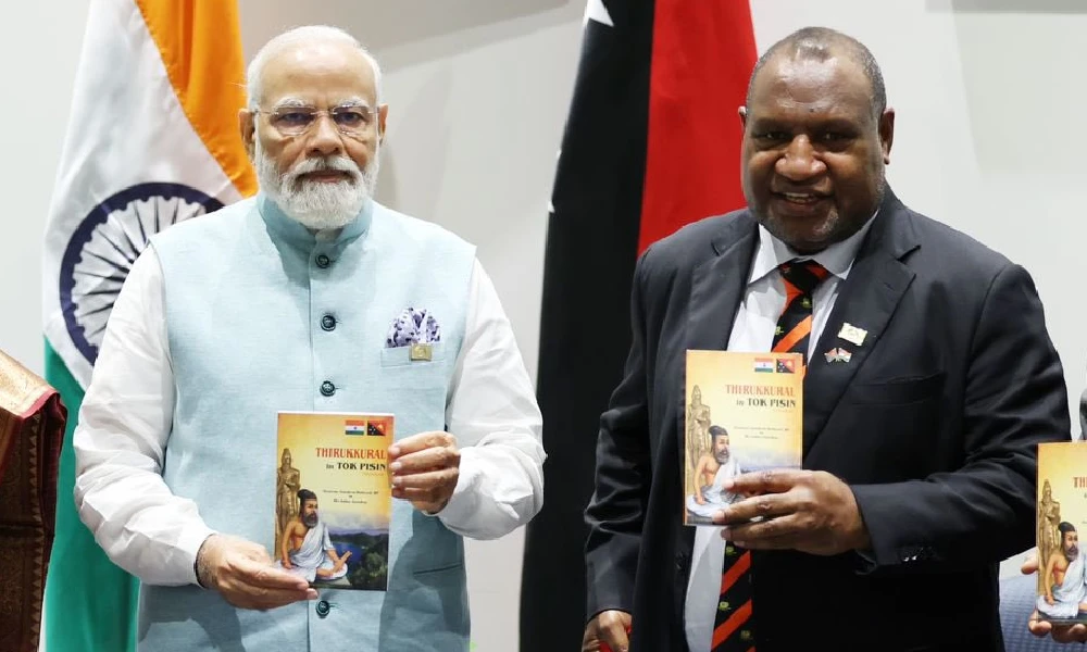 Narendra Modi Releases Tok Pisin Translation Of Book Tamil's Thirukkural In Papua New Guinea