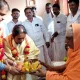 New MLA MP Latha Mallikarjuna visited Siddaganga Math in Tumkur