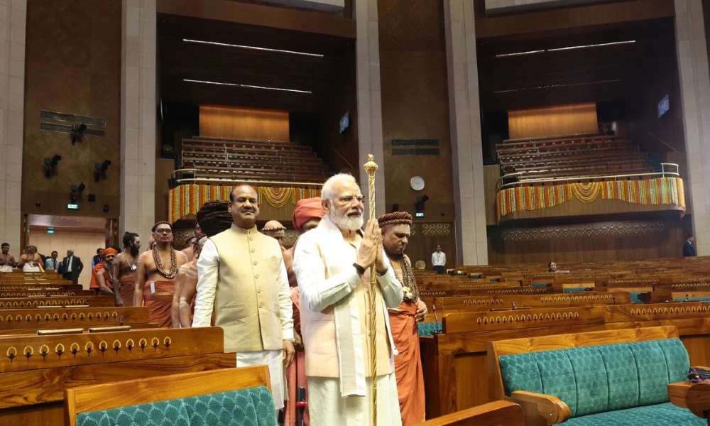 Narendra Modi In New Parliament Building