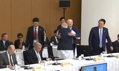 PM Modi And Joe Biden hug During G7 summit Hiroshima