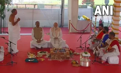 pooja Begins For the inauguration of the new Parliament building PM Modi Participated