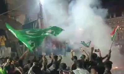 pakistan flag in sirsi After Congress Won In karnataka Election