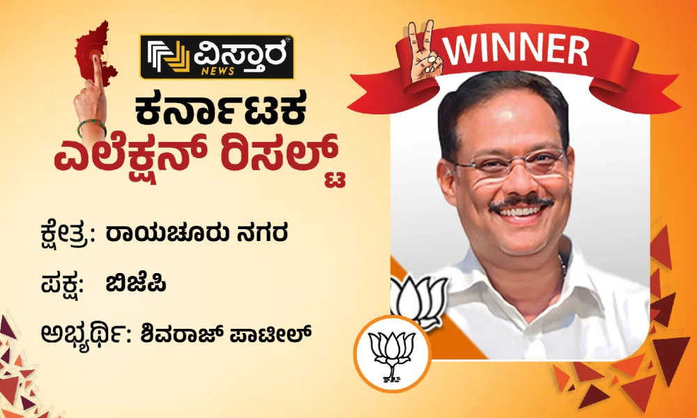 shivaraj patil won raichur city constituency