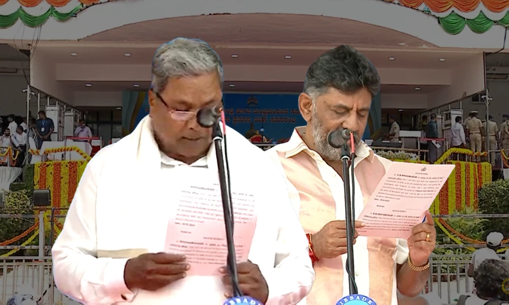 karnataka cm dcm and council of ministers sworn in ceremony