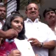 TB Jayachandra granddaughter with letter to rahul gandhi