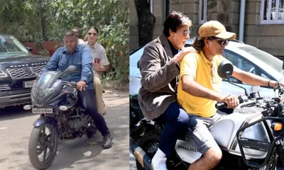 Video Viral Amitabh Bachchan and Anushka Sharma Ride on Bikes