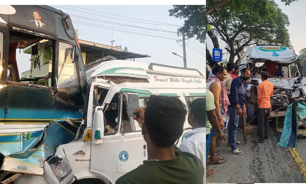 Road accident near Dharwad and Tumkur; three dead