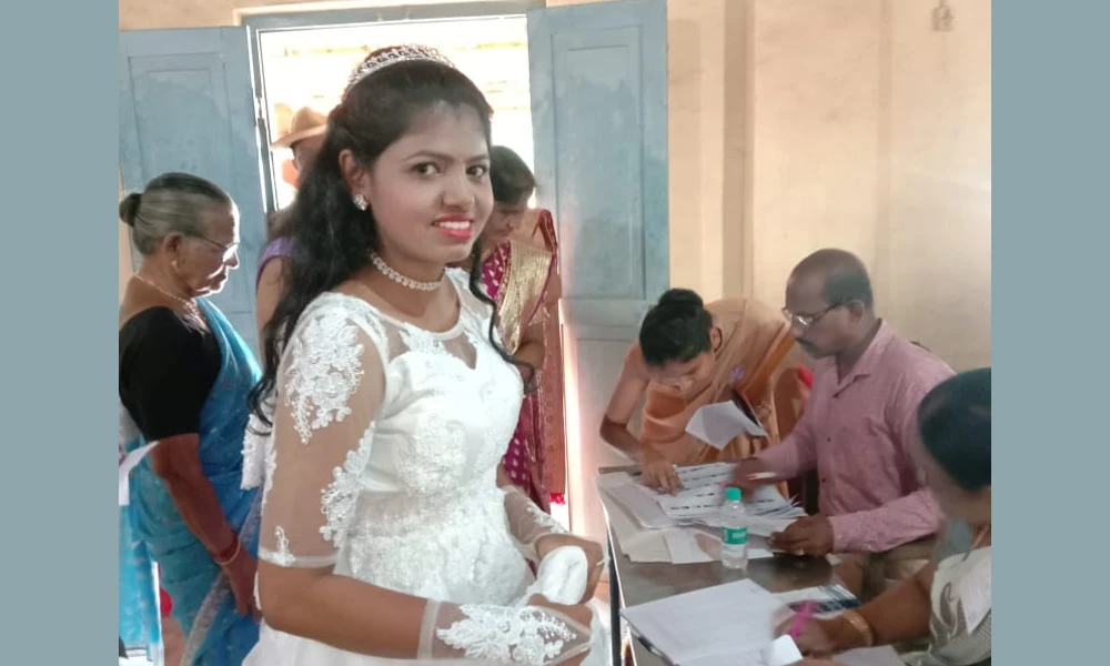 bride voting in kaapu palimaru Bride voting in Mudigere