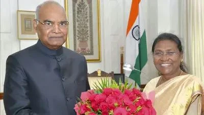 President Draupadi Murmu and Former President Ram Nath Kovind