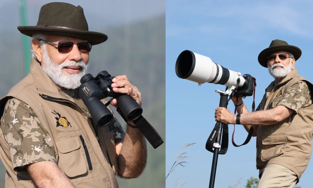 PM Narendra modi visits Bandipur National Park