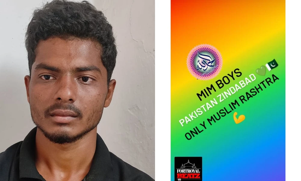 Man arrested for posting pro pak status