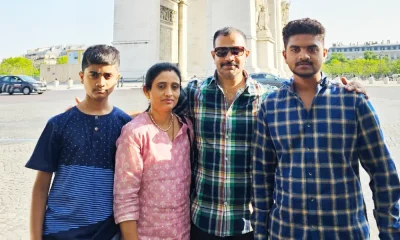 TG Narasihmamurthy and his family Europe tour