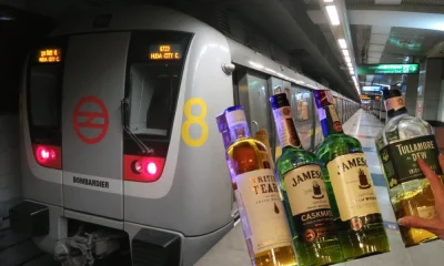 Alchohol in delhi metro