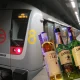 Alchohol in delhi metro