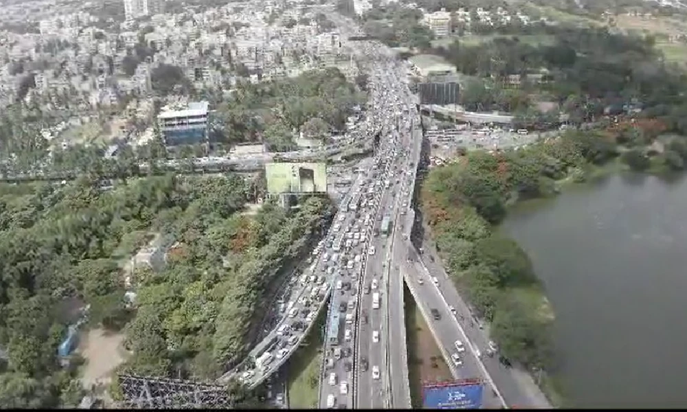 Bangalore Traffic Drone Camera 
