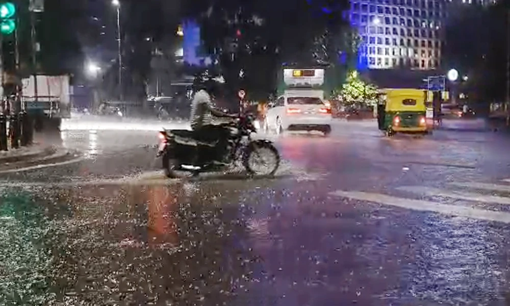 Rain fall at bangalore
