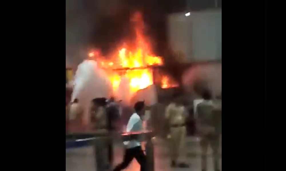 Fire Accident In Kolkata Airport