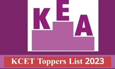 KCET Toppers List 2023 KCET 2023 Result