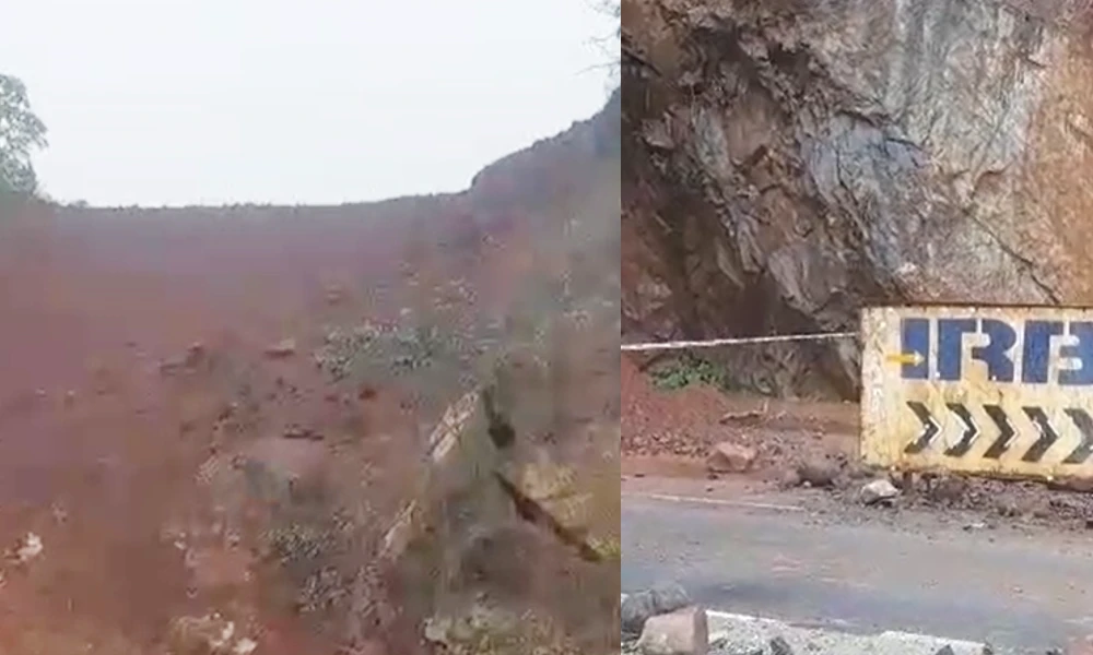 Rain News Another landslide on highway near Karwar
