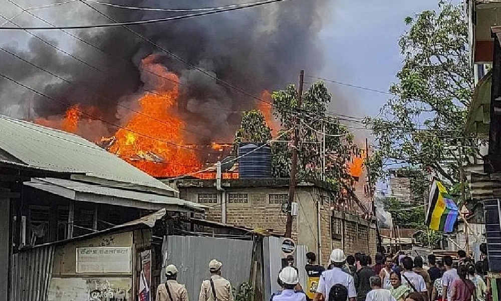 Manipur Violence: Minister RK Ranjan Singh's house set on fire