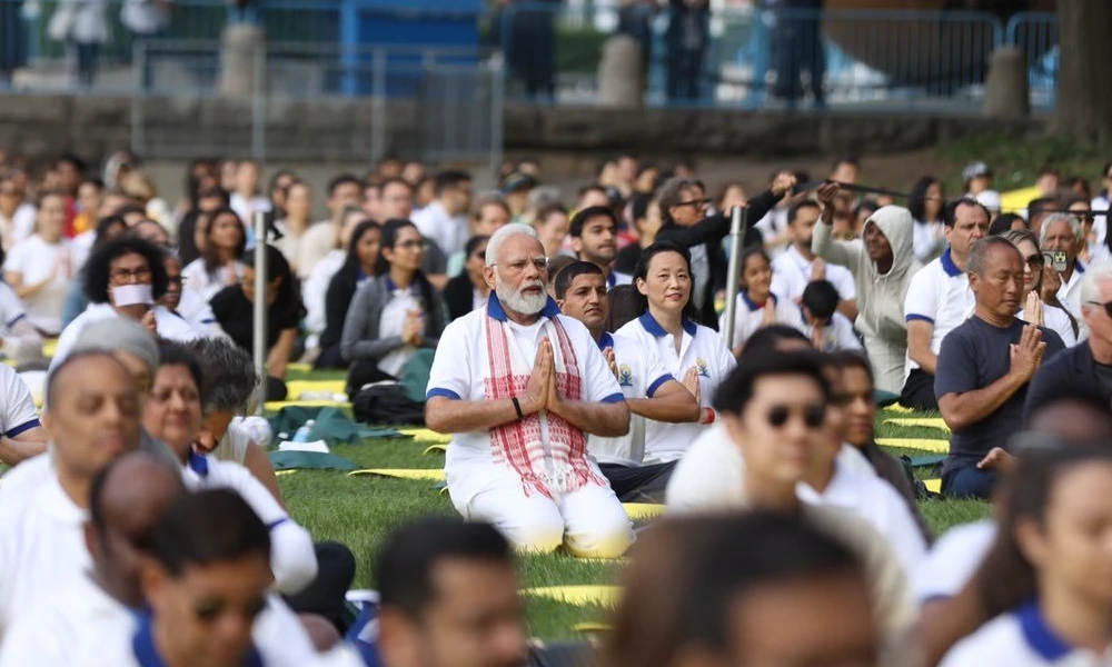 PM Modi Yoga At United Nations