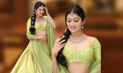 Pranitha Subhash Traditional Look In her brother in laws beegara oota