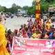 Protest by State Devadasi Womens Welfare Development Union at Gangavathi