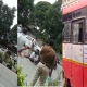 ksrtc bus hit women