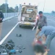 A Man Died in Road Accident police conducted the inspection