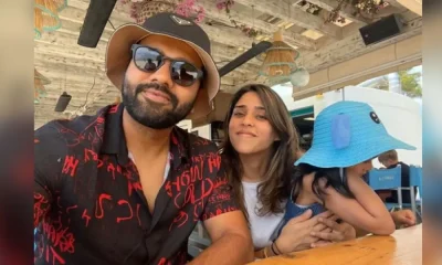 Rohit Sharma with wife Ritika Sajdeh