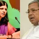 CM siddaramaiah And Vandita Sharma
