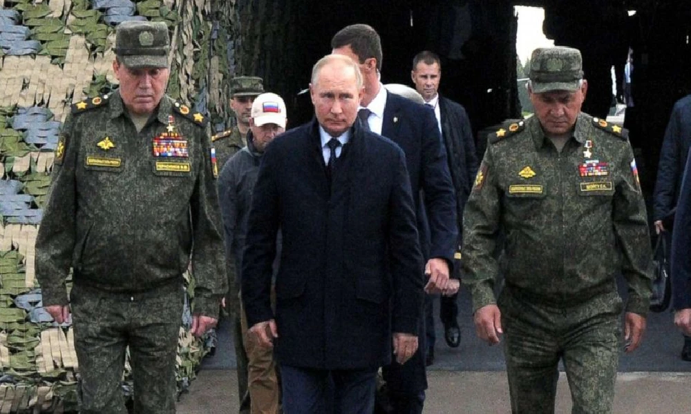 Turmoil In Russia: Vladimir Putin with Army