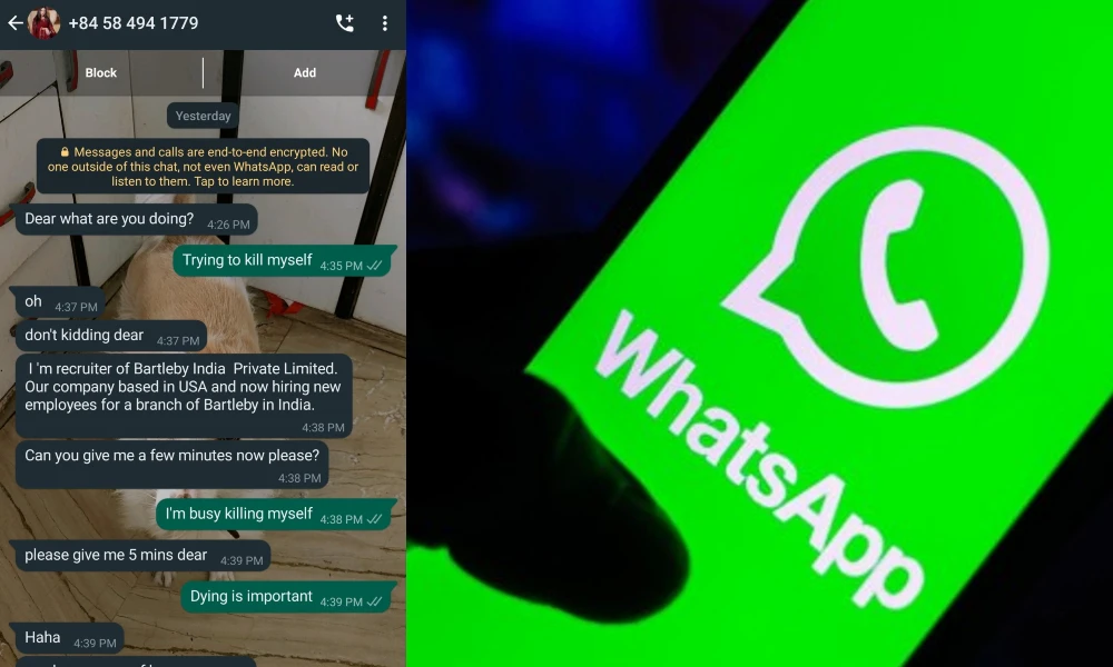 WhatsApp Scammer Messages