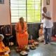 Yallapur MLA Shivaram Hebbara received the blessings of Sri Satchidananda Bharati Swamiji